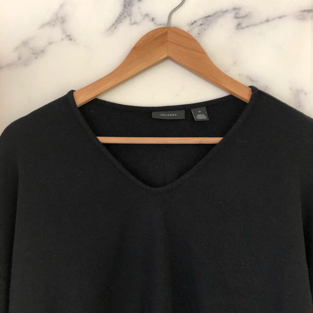 🖤SOLD🖤Halogen Tie Sleeve Sweater in Black - Picture 2 of 6
